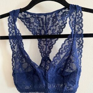 Victorias Secret Blue Lace Bralette